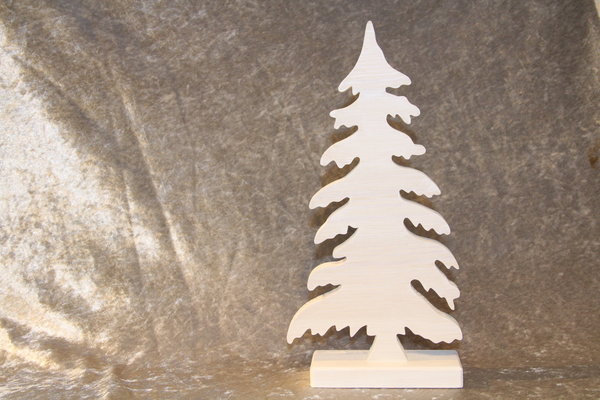 Holz-Tannenbaum Nr. 3, weiß, ca. 150mm x 285mm