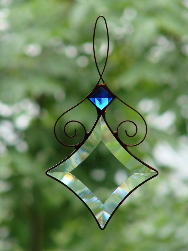 Tiffany-Fensterbild Q70-18 blau