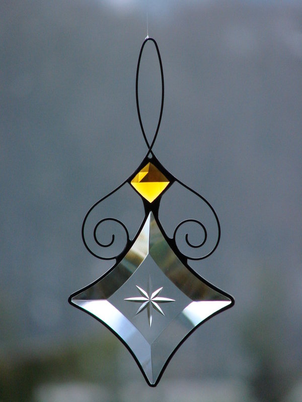 Tiffany-Fensterbild Q70 18 X bernstein
