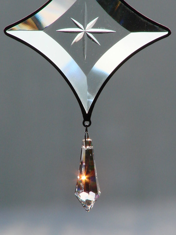 Tiffany-Fensterbild Q70 18 X bernstein Prisma