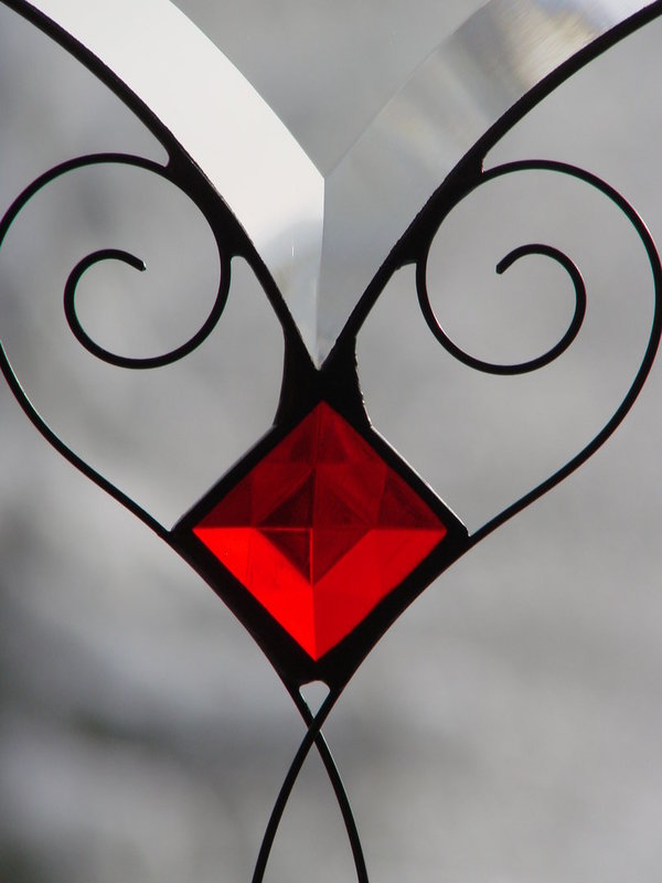 Tiffany-Fensterbild Q70 18-25 rot